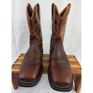 Ariat Work Brown Leather Composite Toe Western Work Boots Mens Size 14W